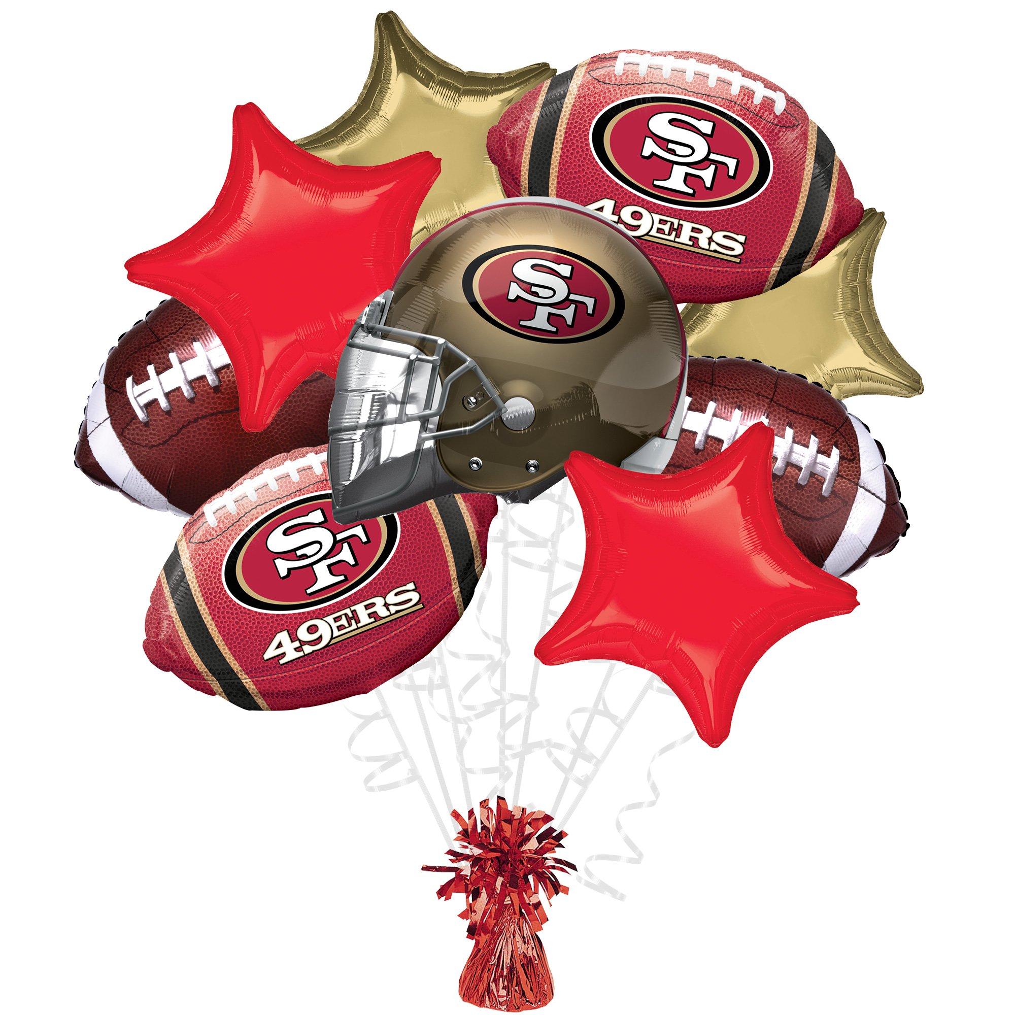 San Francisco 49ers Foil Balloon Bouquet